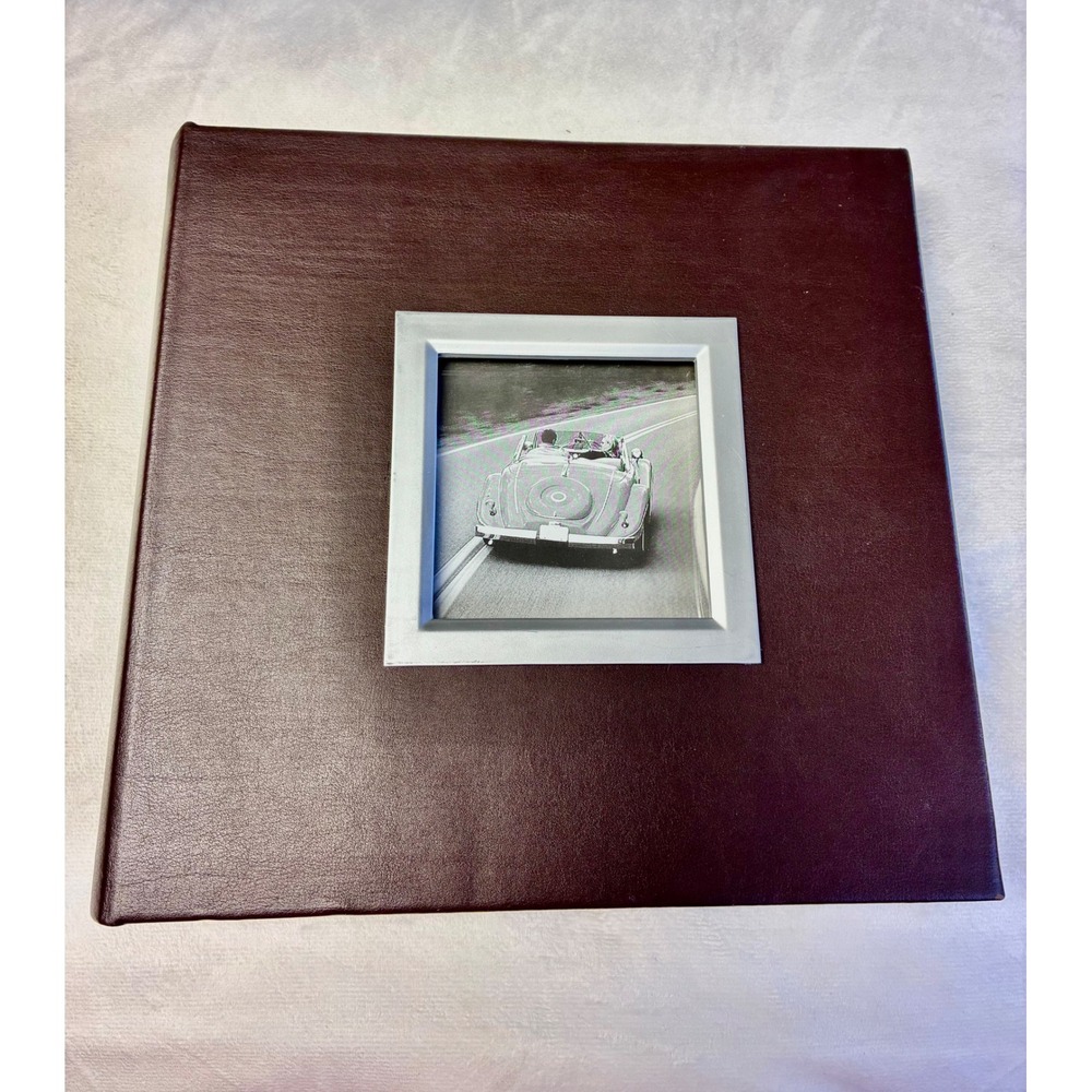 Albums Brown Faux Leather Photo Album with Front Frame